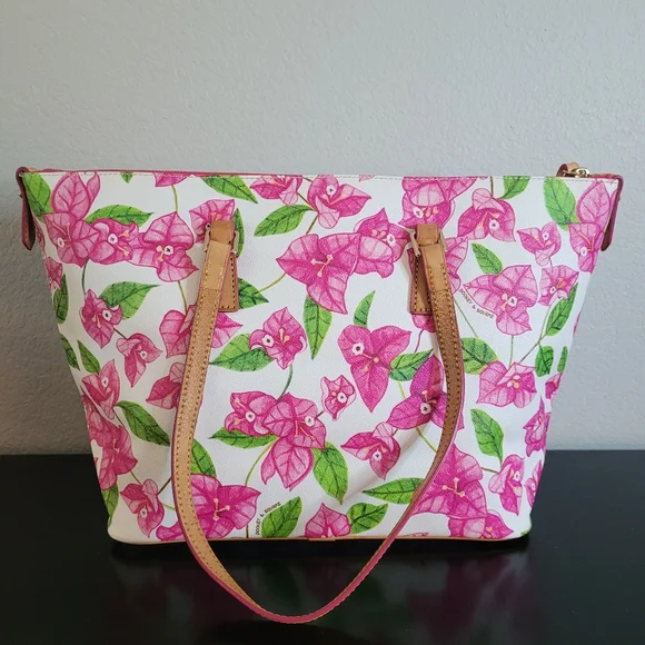 Dooney & Bourke Bougainvillea Zip Top Shopper Tote - Picture 5 of 16